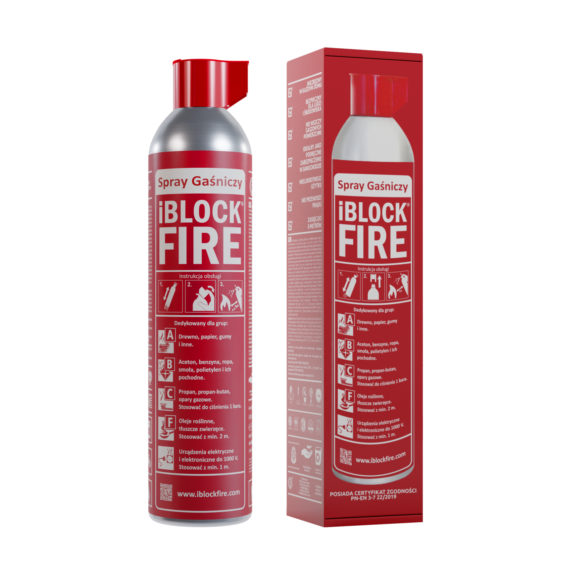 Spray gaśniczy iBlockFIRE 600PRO