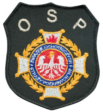 Emblemat haft logo PSP, OSP, JRG, WSP na rzep SUBOR
