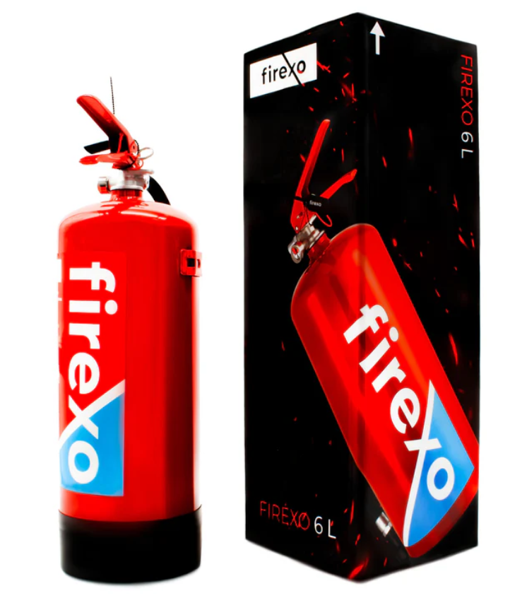 Gaśnica 6 litrowa FIREXO pożary ABCDEF oraz akumulatory jonowo-litowe