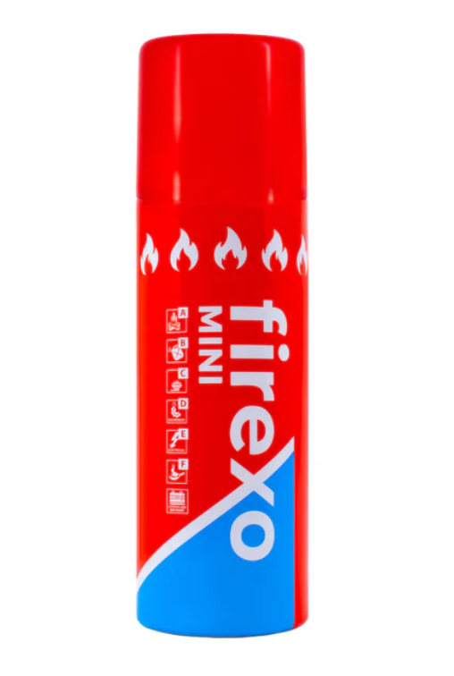 MINI gaśnica aerozol 150 ml FIREXO pożary ABCDEF oraz akumulatory jonowo-litowe