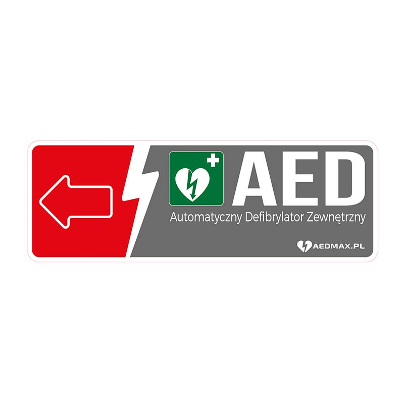 Tablica AED kierunkowa L/P AEDMAX