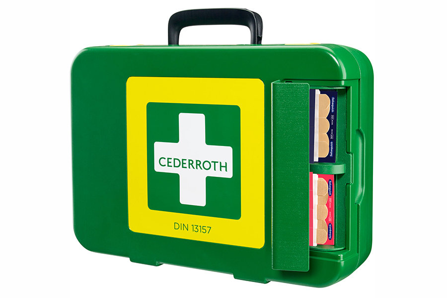 Apteczka walizkowa pierwszej pomocy XL DIN 13157 Cederroth First Aid Kit XL 390104