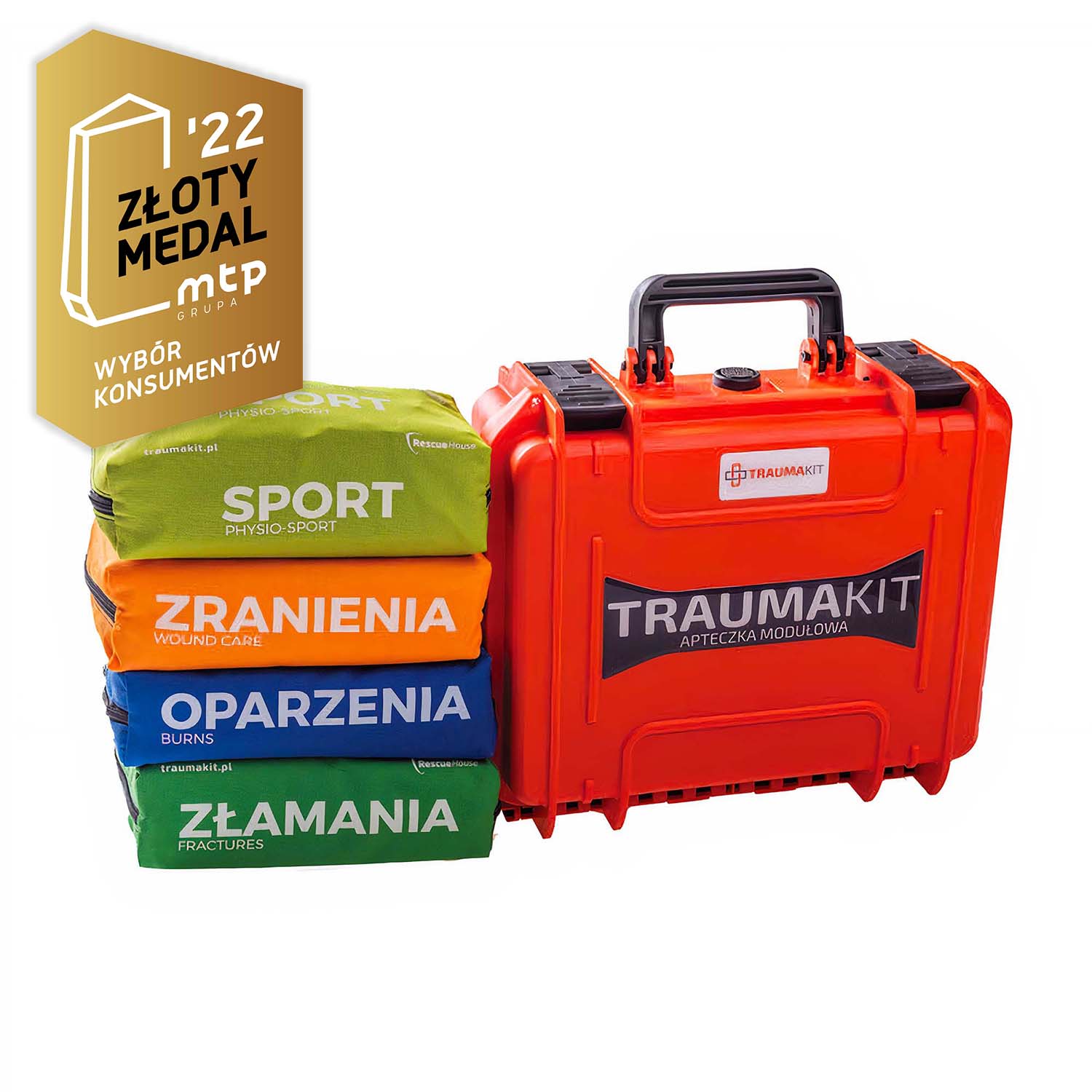 Apteczka Sportowa (UROZ) Trauma Kit w walizce CARRY CASE 4 Fluo