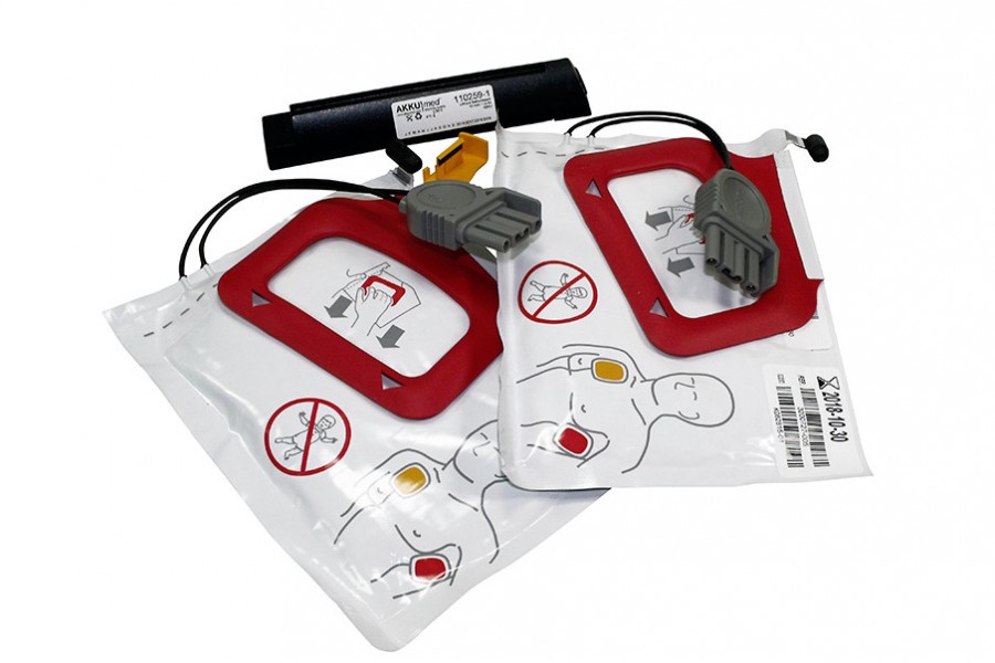 Wymienny zestaw do doładowywania baterii CHARGE-PAK + 2 pary elektrod QUIK-PAK do defibrylatora LIFEPAK CR Plus