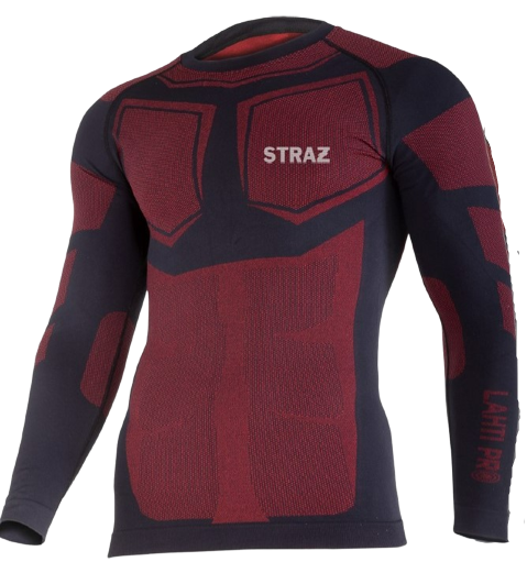 Bluza termoaktywna STRAŻ REMIZA L/XL czarno-czerwona