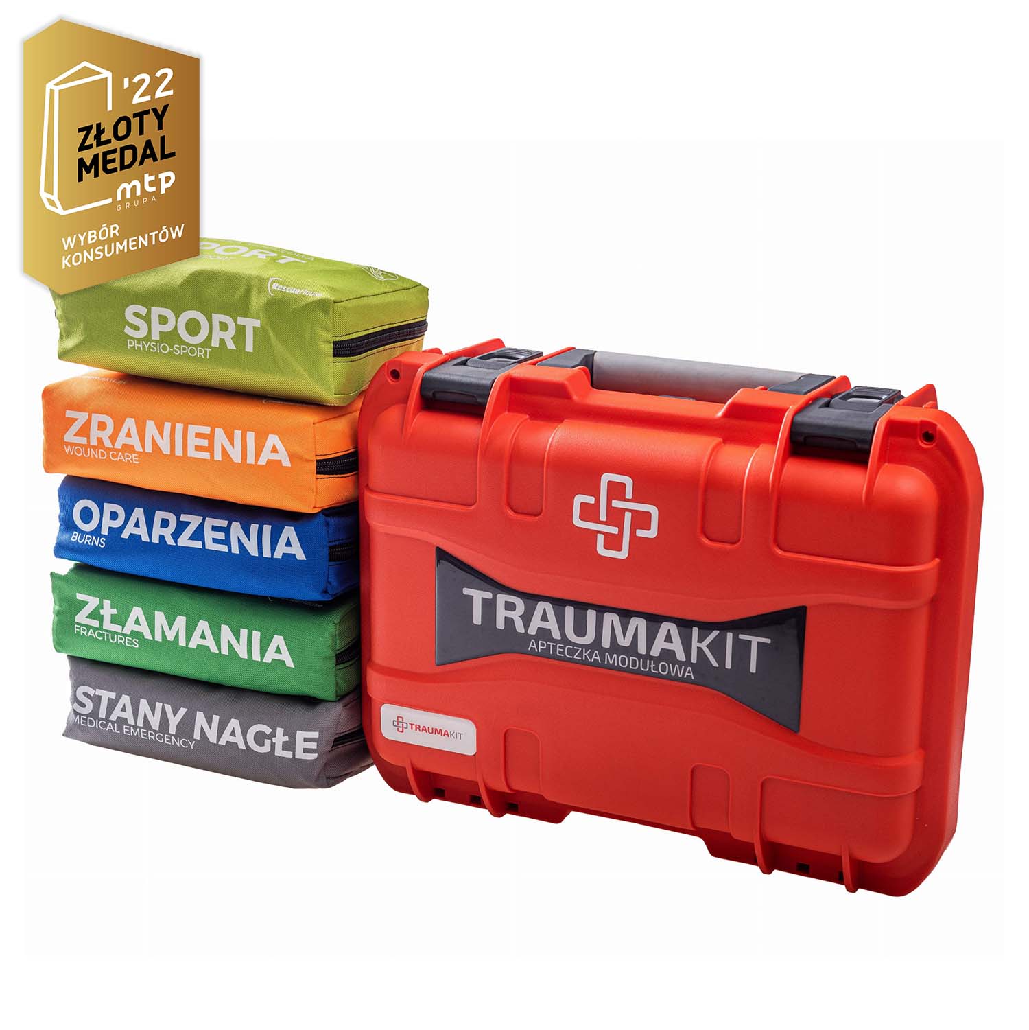 Apteczka Sportowa (UROZAS) Trauma Kit w walizce CARRY CASE 6 Fluo