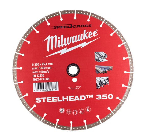 Tarcza diamentowa STEELHEAD 350 do przecinarek Milwaukee