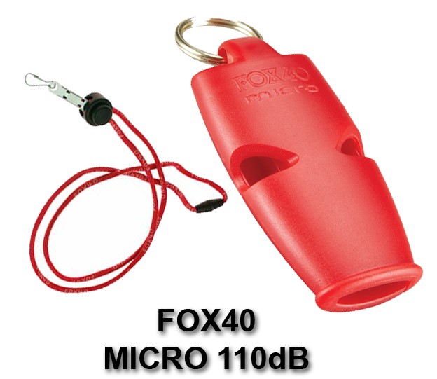 Gwizdek FOX40 Micro ze smyczą 110 db