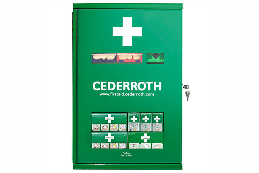 Apteczka ścienna metalowa Cederroth First Aid Cabinet 290900