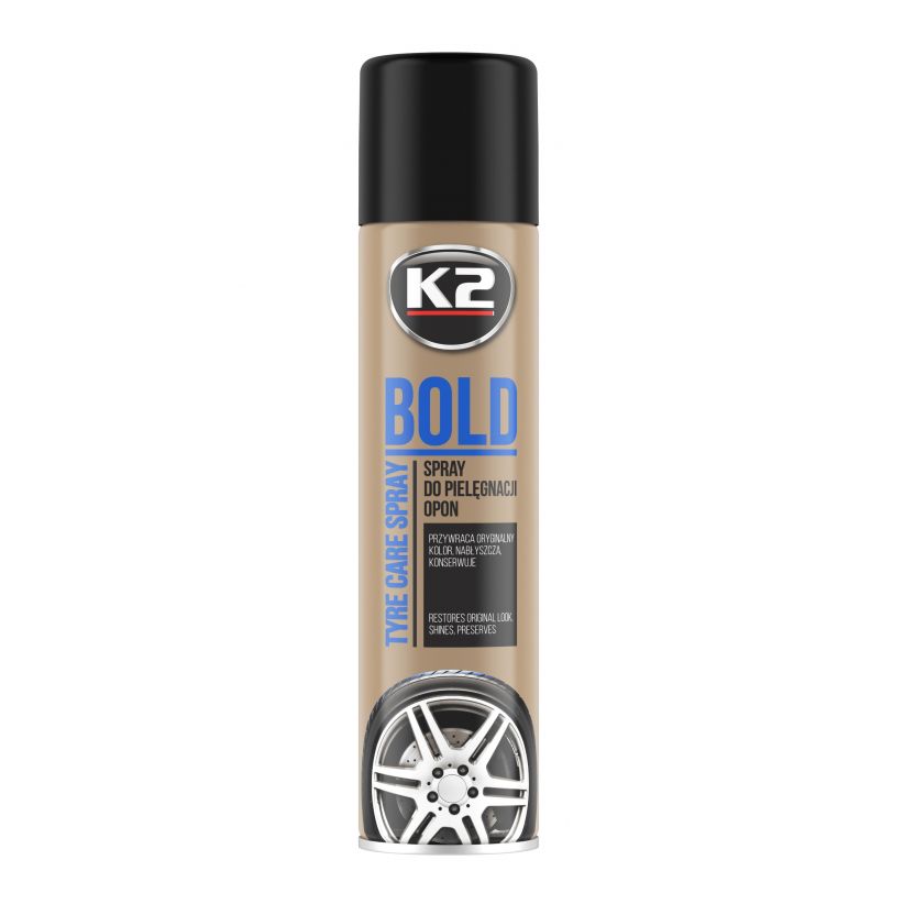 Spray do nabłyszczania i pielęgnacji opon K2 BOLD 600 ml
