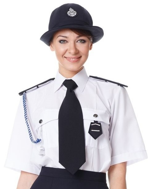 Koszula damska biała krótki rękaw wyjściowa OSP