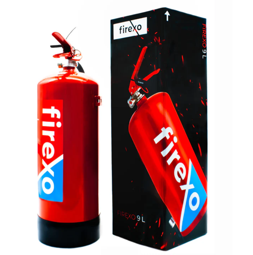 Gaśnica 9 litrowa FIREXO pożary ABCDEF oraz akumulatory jonowo-litowe