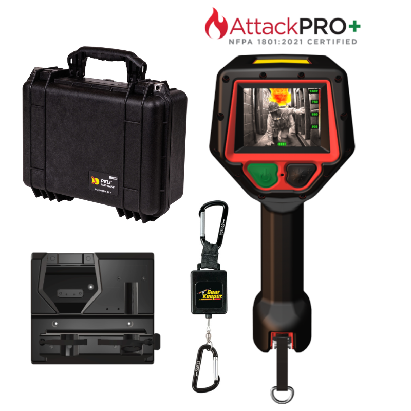 ZESTAW Seek AttackPRO + NFPA taktyczna kamera termowizyjna z certyfikatem NFPA 1801:2021 + walizka, stacja dokująca i retraktor