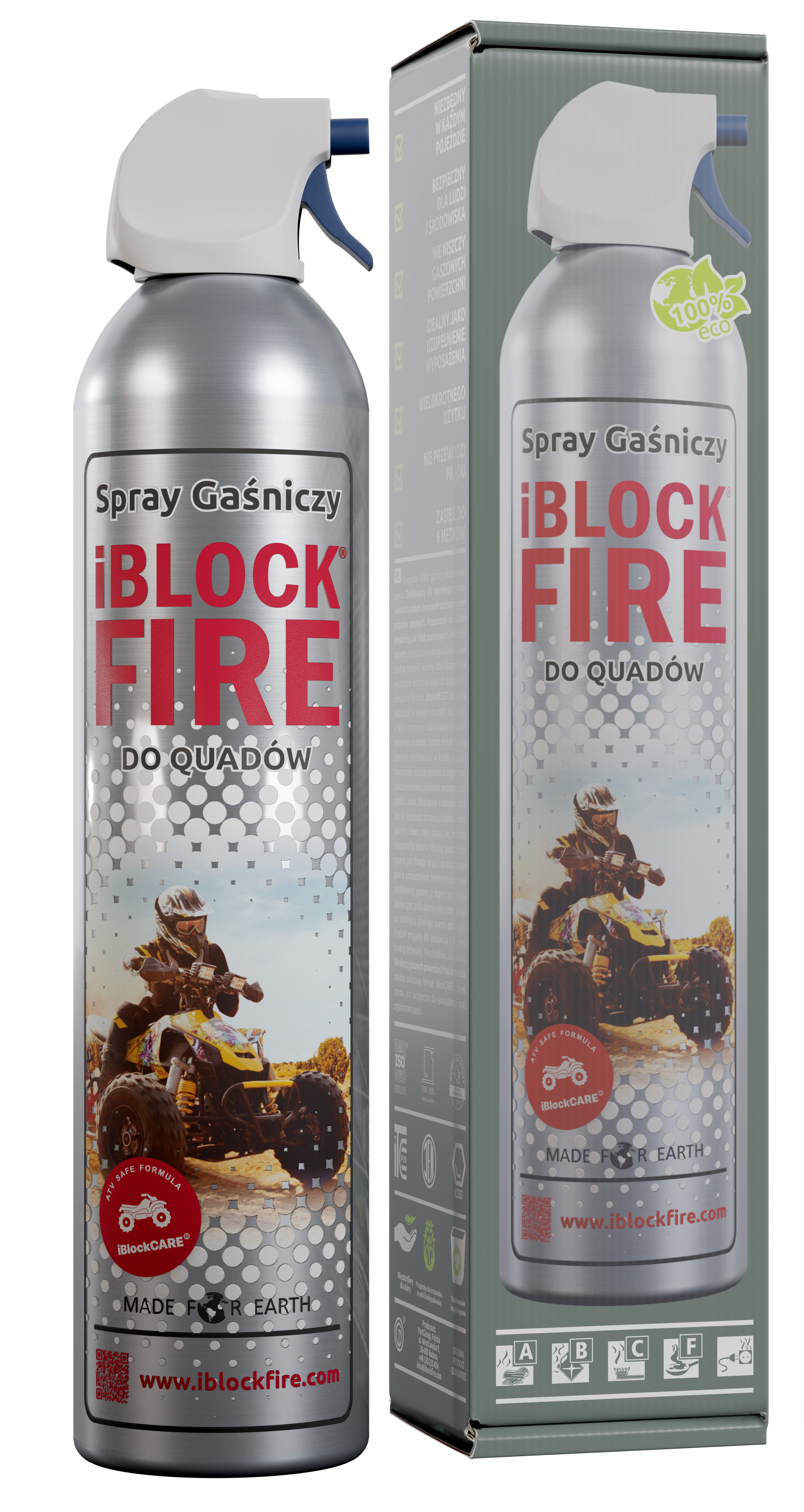 Spray gaśniczy iBlockFIRE do quadów