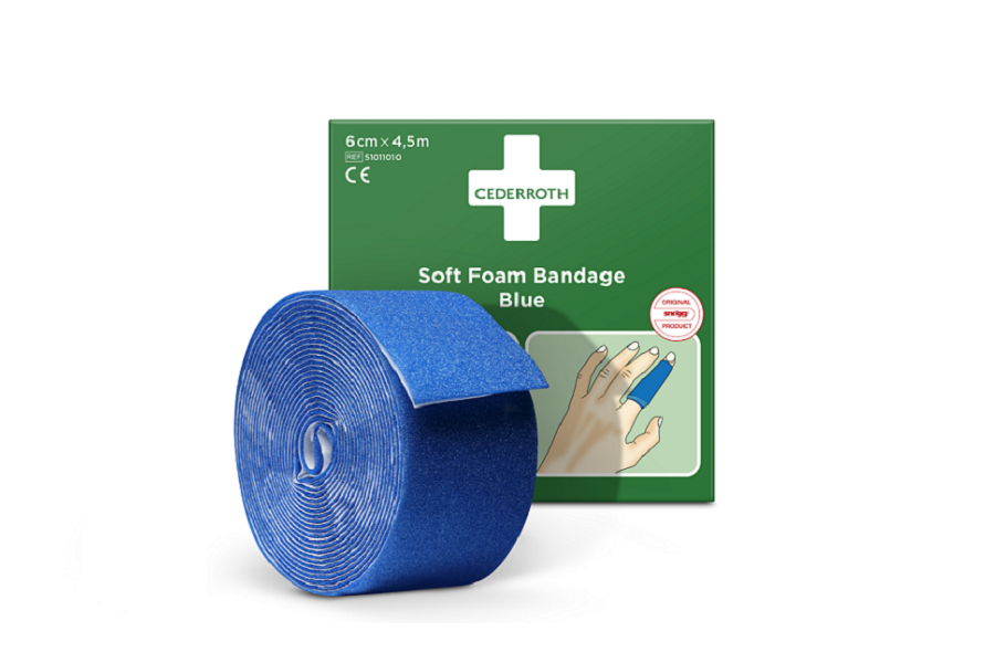 Bandaż piankowy niebieski Cederroth Soft Foam Bandage Blue