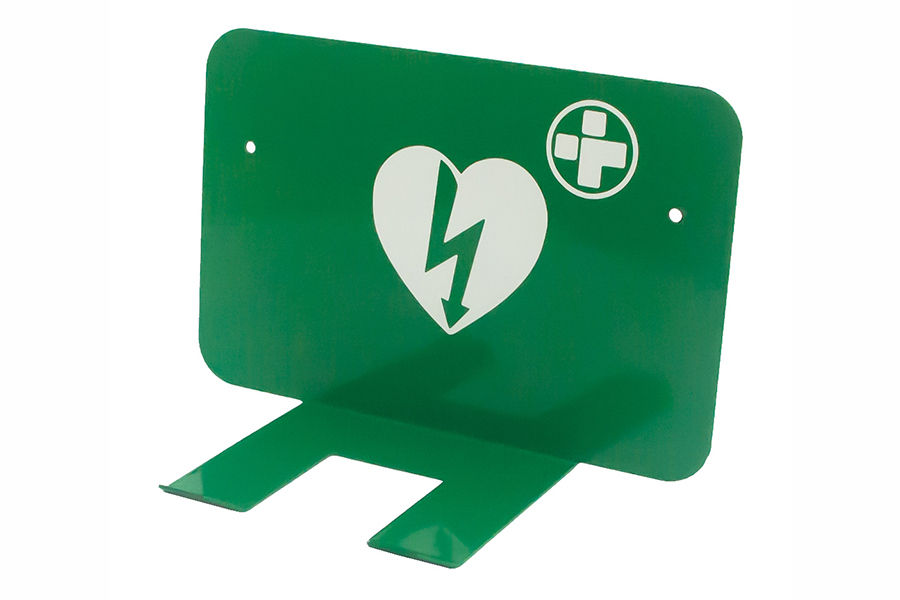Uchwyt AED - uniwersalny uchwyt ścienny do defibrylatora LIFEPAK CR2  LIFEPAK 1000 zielony