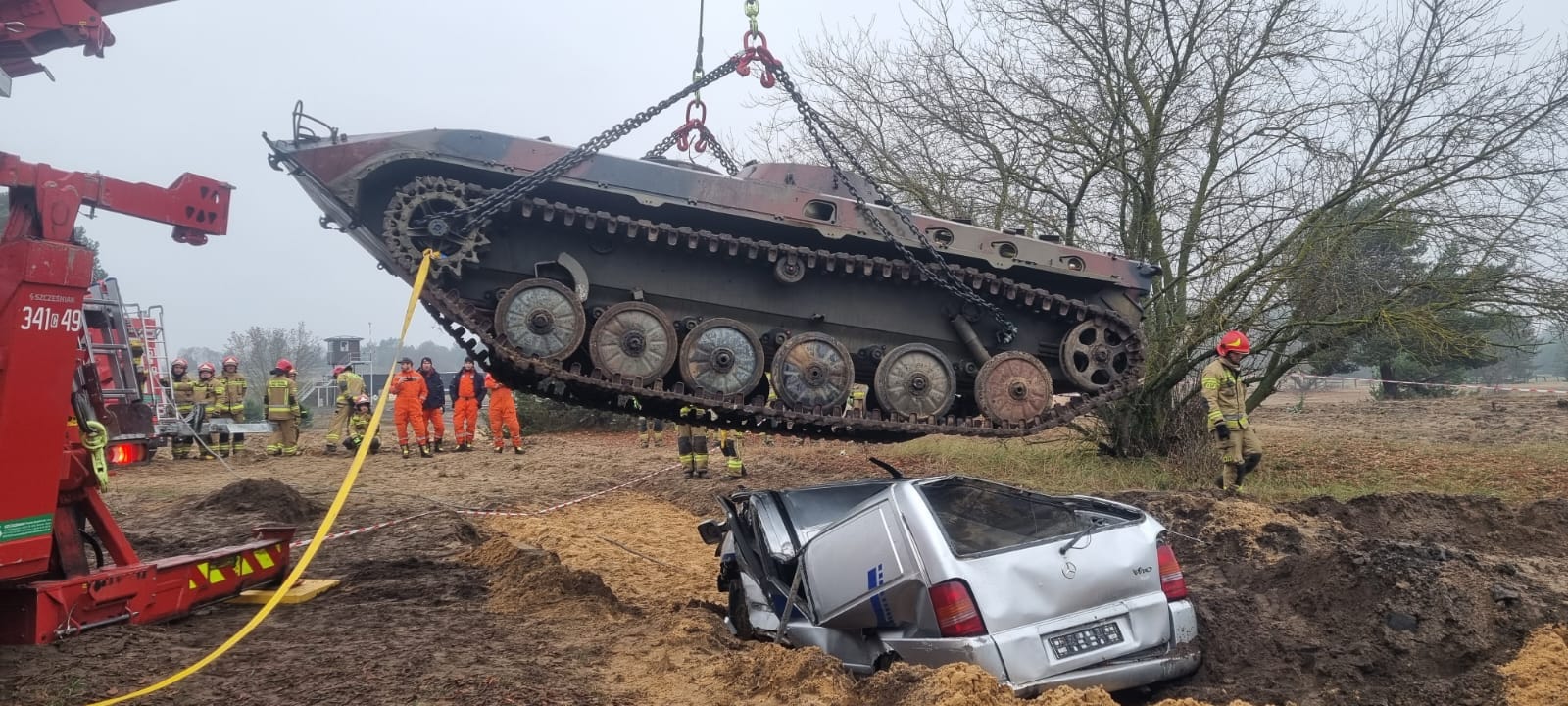 Strażacy na poligonie wojskowym. Ćwiczenia ‘SZWUNG 2023’