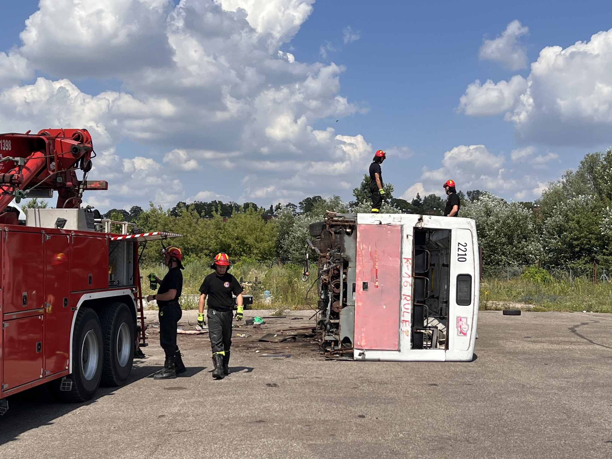 Pierwsze szkolenie z gabarytów na poligonie APoż.